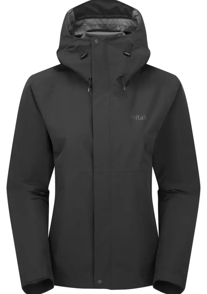 Rab Waterproof Jackets-Womens Downpour Jacket - Black