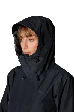 Rab Waterproof Jackets-Womens Downpour Jacket - Black