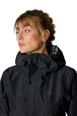 Rab Waterproof Jackets-Womens Downpour Jacket - Black