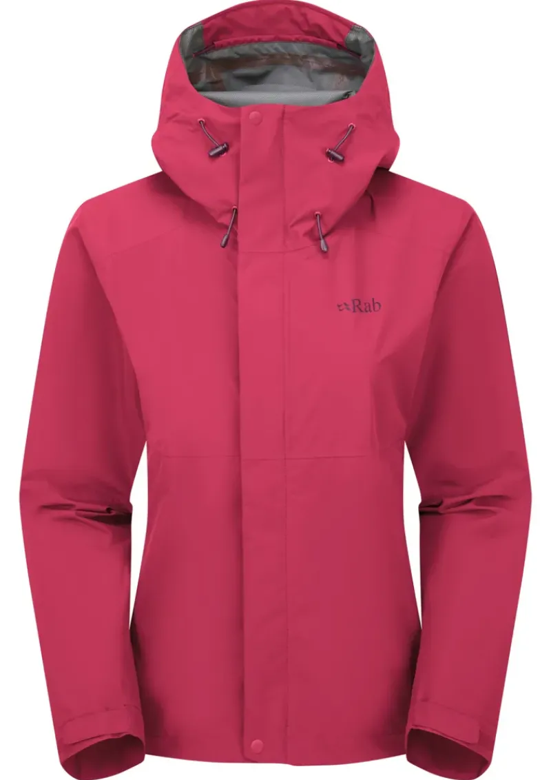 Rab Waterproof Jackets-Womens Downpour Jacket - Watermelon