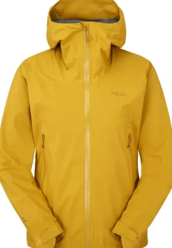 Rab Waterproof Jackets-Womens Downpour Light Jacket - Sahara