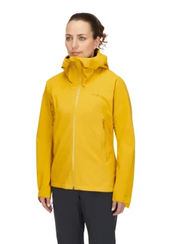 Rab Waterproof Jackets-Womens Downpour Light Jacket - Sahara