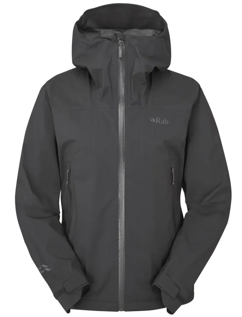 Rab Waterproof Jackets-Womens Downpour Light Jacket - Anthracite