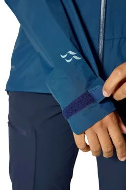 Rab Waterproof Jackets-Womens Downpour Mountain Jacket - Tempest Blue