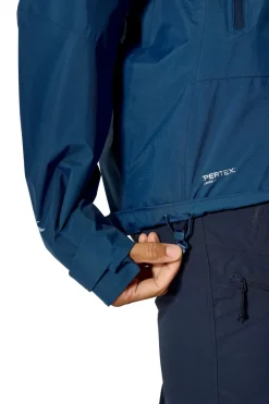 Rab Waterproof Jackets-Womens Downpour Mountain Jacket - Tempest Blue
