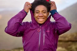 Rab Waterproof Jackets-Womens Downpour Mountain Jacket - Mulberry