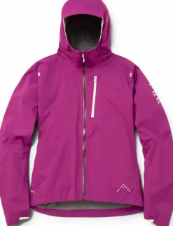 Rab Waterproof Jackets-Womens Downpour Trail Light Jacket - Plum
