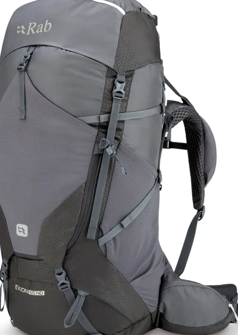Rab Backpacking Packs-Womens Exion 65 ND Rucksack - Anthracite-Graphene