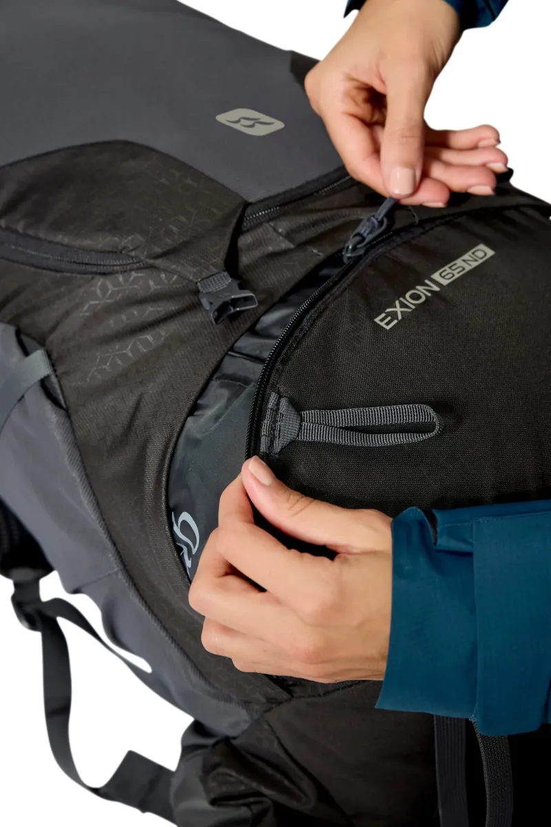Rab Backpacking Packs-Womens Exion 65 ND Rucksack - Anthracite-Graphene