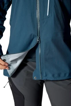 Rab Waterproof Jackets-Womens Firewall Alpine Jacket - Tempest Blue