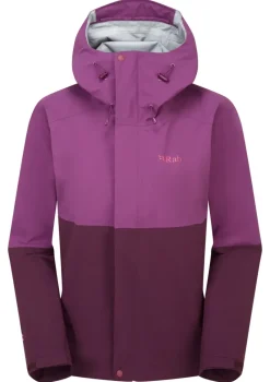 Rab Waterproof Jackets-Womens Firewall Jacket - Plum-Mulberry