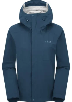Rab Waterproof Jackets-Womens Firewall Jacket - Tempest Blue