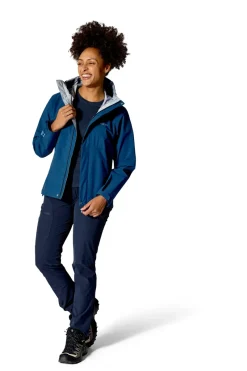 Rab Waterproof Jackets-Womens Firewall Jacket - Tempest Blue