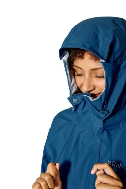 Rab Waterproof Jackets-Womens Firewall Jacket - Tempest Blue