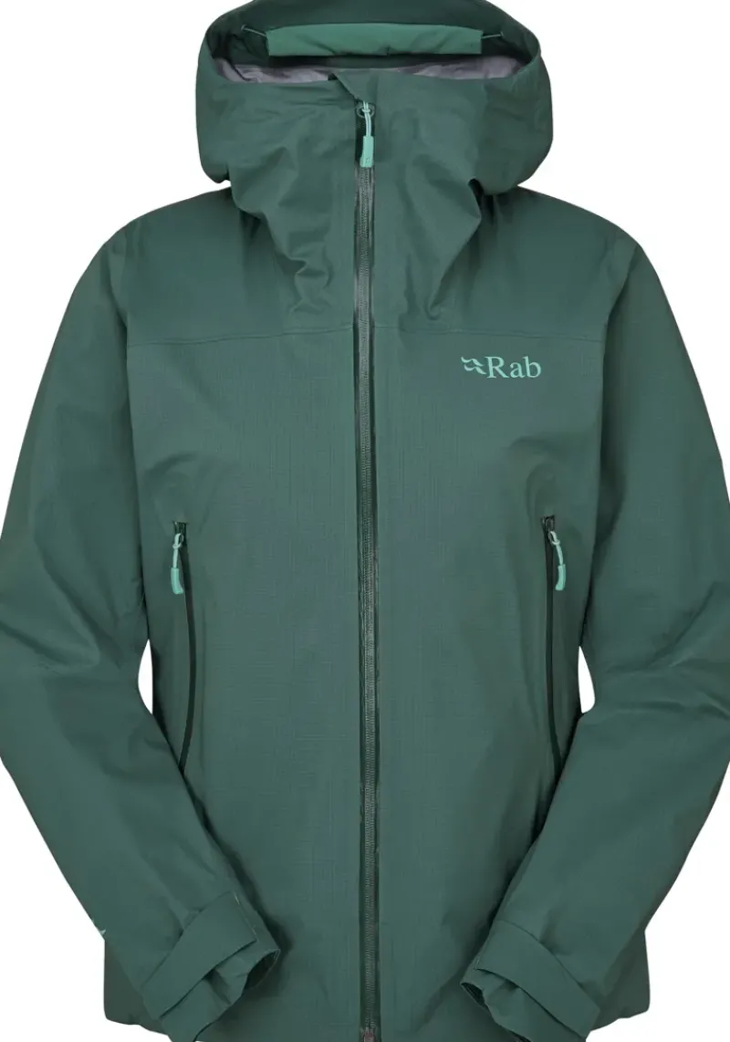 Rab Waterproof Jackets-Womens Firewall Light Jacket - Green Slate