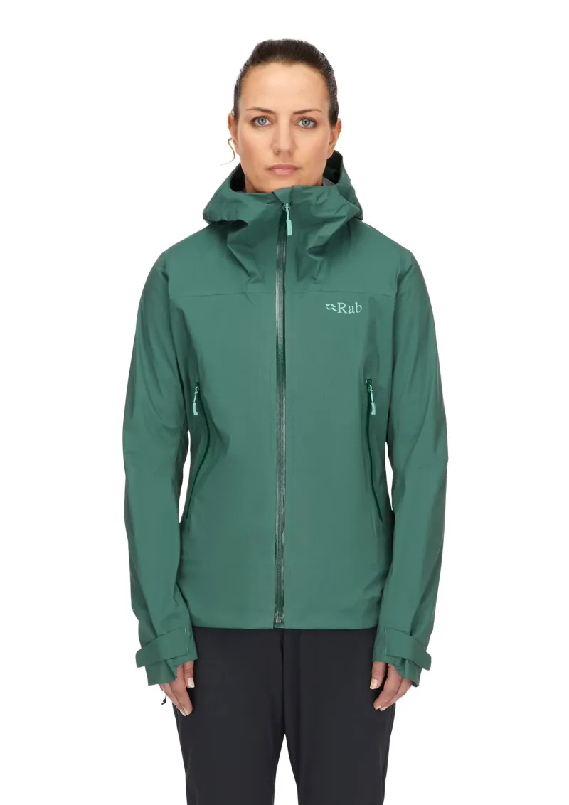 Rab Waterproof Jackets-Womens Firewall Light Jacket - Green Slate