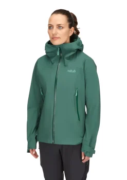 Rab Waterproof Jackets-Womens Firewall Light Jacket - Green Slate