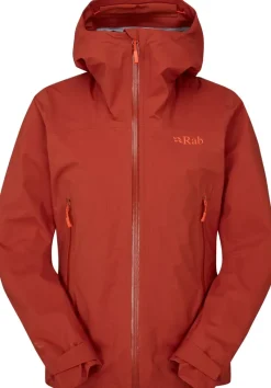 Rab Waterproof Jackets-Womens Firewall Light Jacket - Tuscan Red