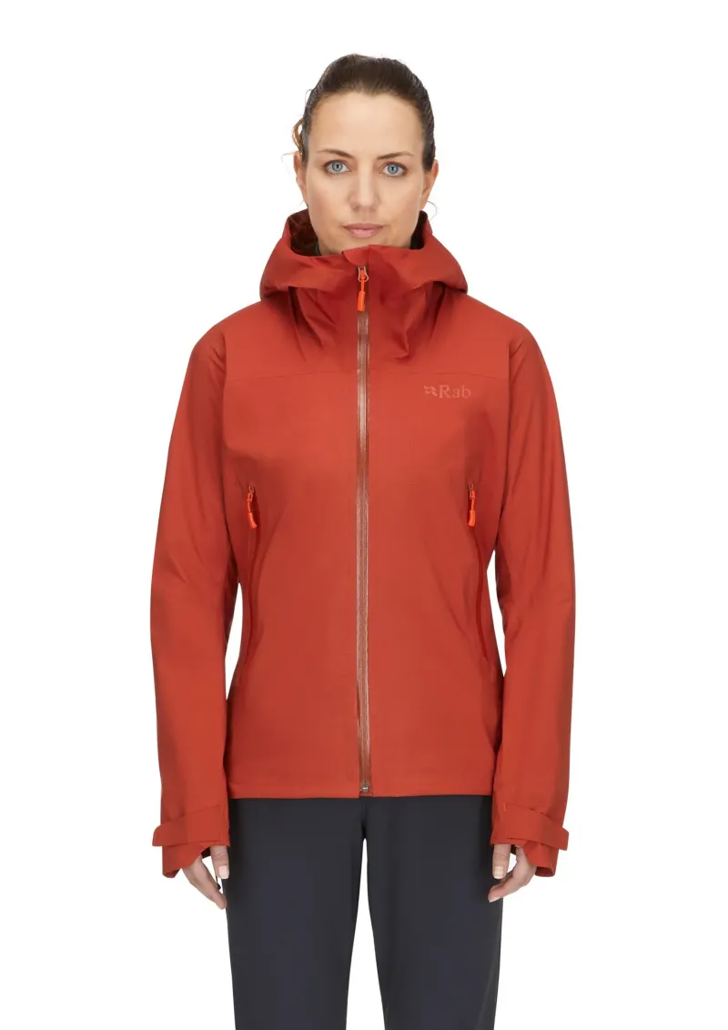 Rab Waterproof Jackets-Womens Firewall Light Jacket - Tuscan Red