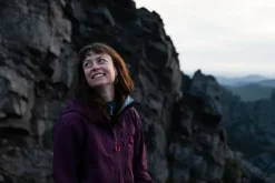 Rab Waterproof Jackets-Womens Firewall Mountain Jacket - Mulberry