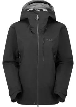 Rab Waterproof Jackets-Womens Firewall Mountain Jacket - Black