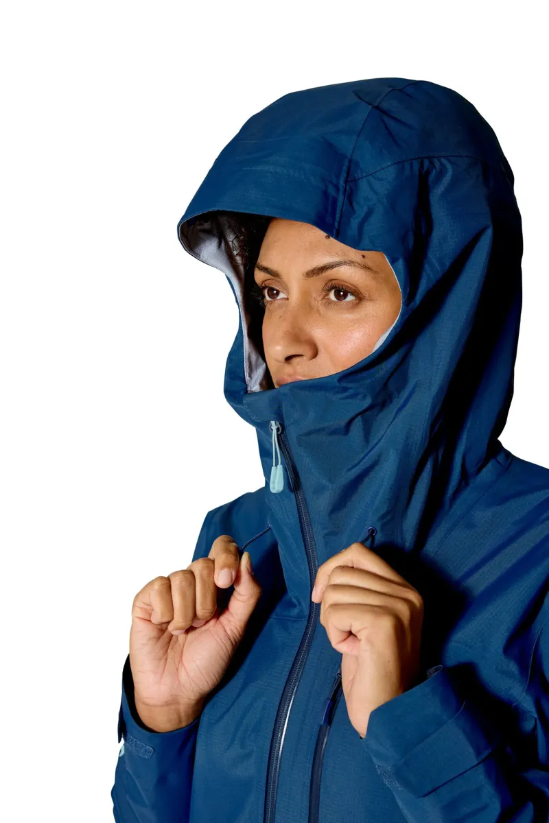 Rab Waterproof Jackets-Womens Firewall Mountain Jacket - Tempest Blue