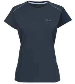 Rab T-Shirts & Baselayers-Womens Force Short Sleeved Tee - Tempest Blue