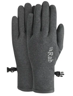 Rab Gloves-Womens Geon Gloves - Black-Steel Marl