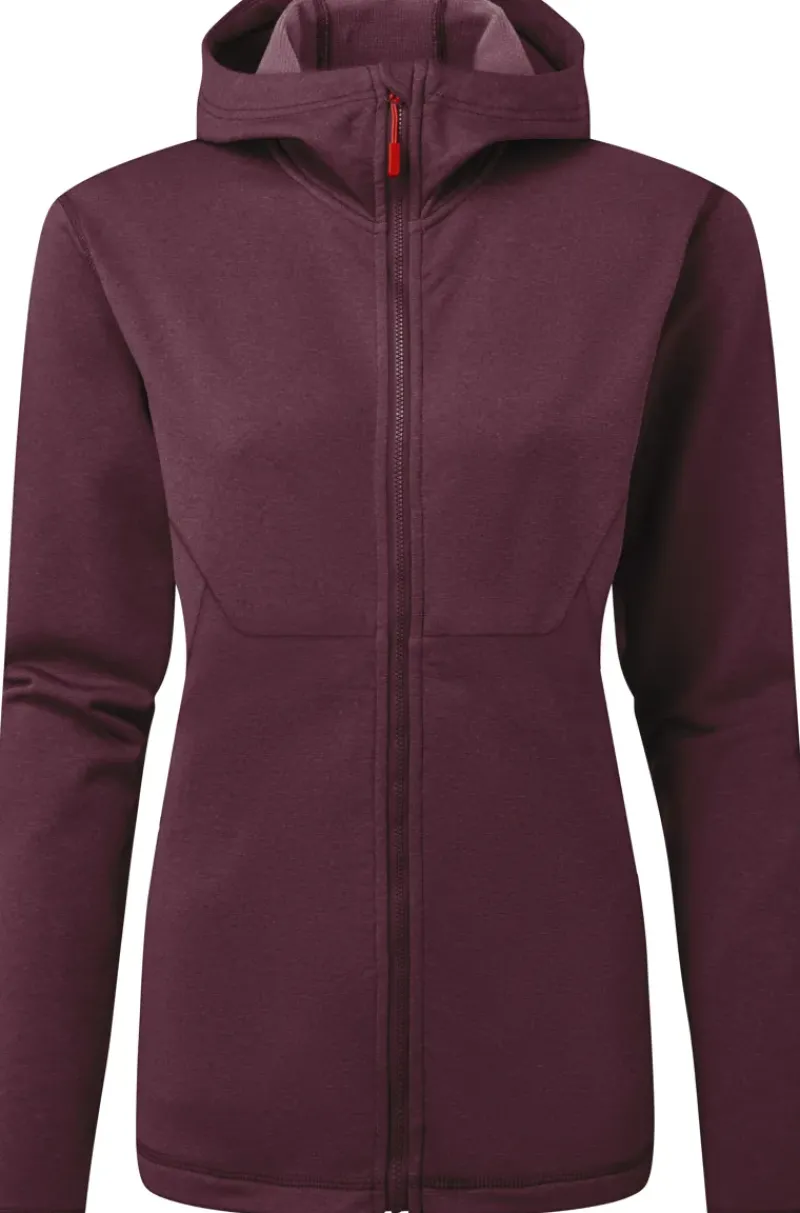 Rab Fleece & Mid Layer-Womens Geon Hoody - Deep Heather