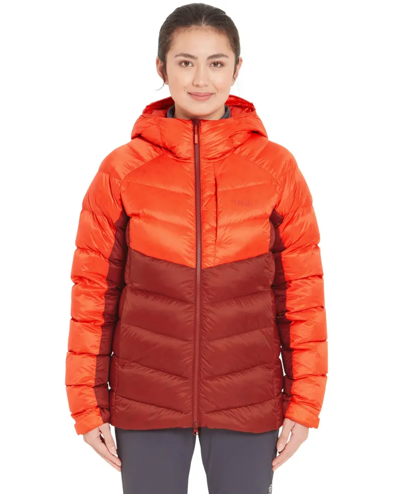 Rab Insulated Jackets-Womens Glaceon Pro Jacket - Red Grapefruit-Tuscan Red