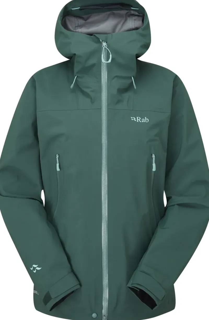 Rab Waterproof Jackets-Womens Kangri GTX Jacket - Green Slate