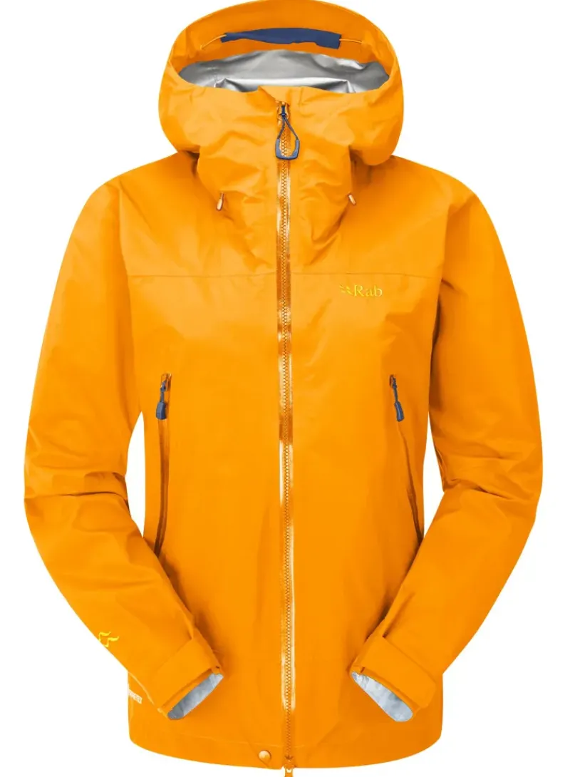 Rab Waterproof Jackets-Womens Kangri Paclite Plus Jacket - Marmalade