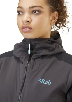 Rab Softshell Jackets-Womens Kinetic Alpine 2.0 Jacket - Anthracite