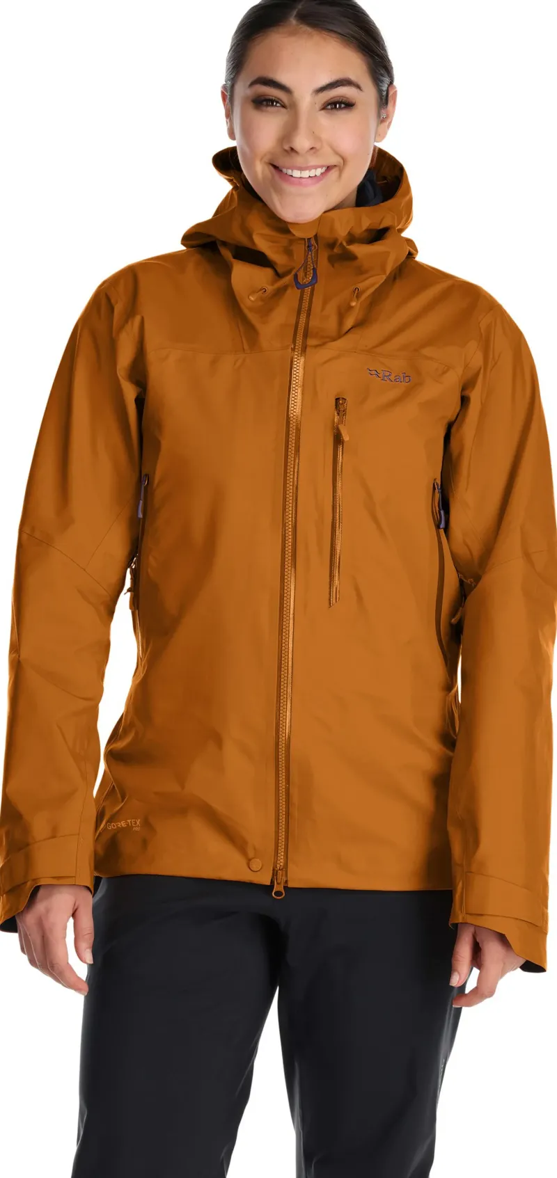 Rab Waterproof Jackets-Womens Latok Mountain GTX Jacket - Marmalade
