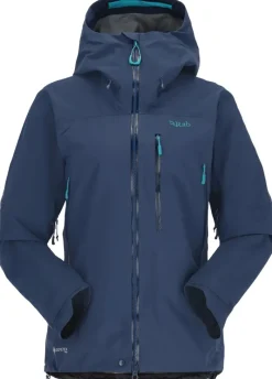 Rab Waterproof Jackets-Womens Latok Mountain GTX Jacket - Deep Ink