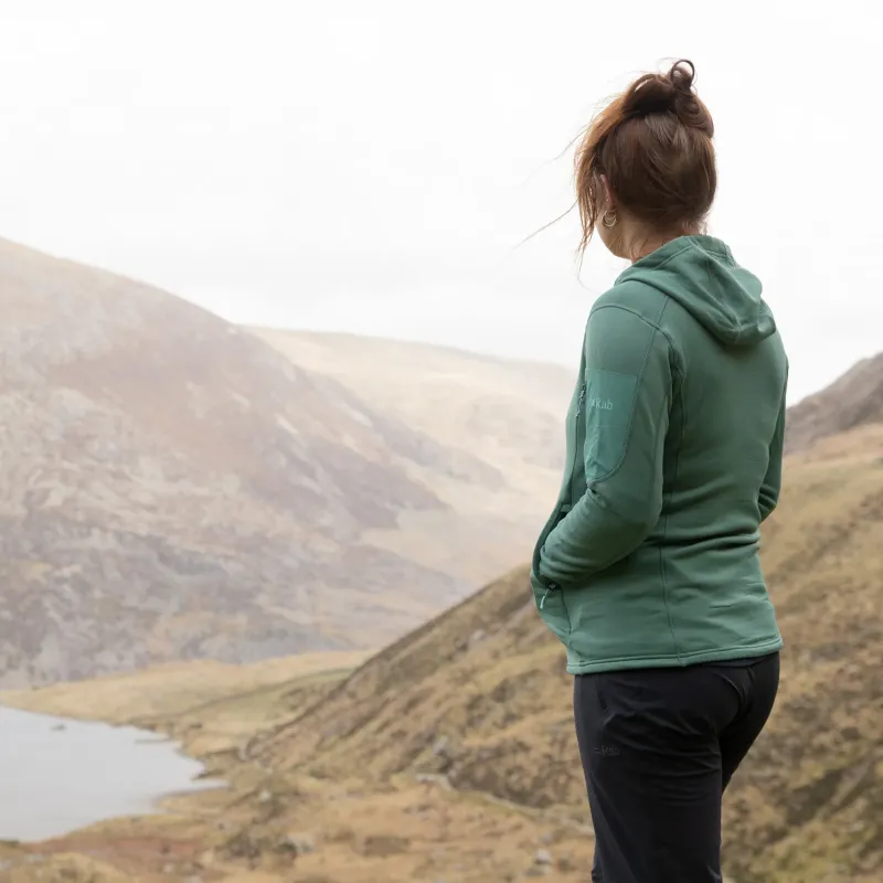 Rab Fleece & Mid Layer-Womens Modulus Hoody - Eucalyptus