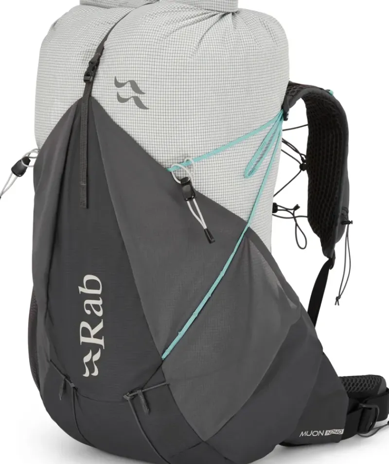 Rab Fast & Light Rucksacks And Vests-Womens Muon ND40 Rucksack - Pewter-Graphene