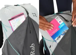Rab Fast & Light Rucksacks And Vests-Womens Muon ND40 Rucksack - Pewter-Graphene