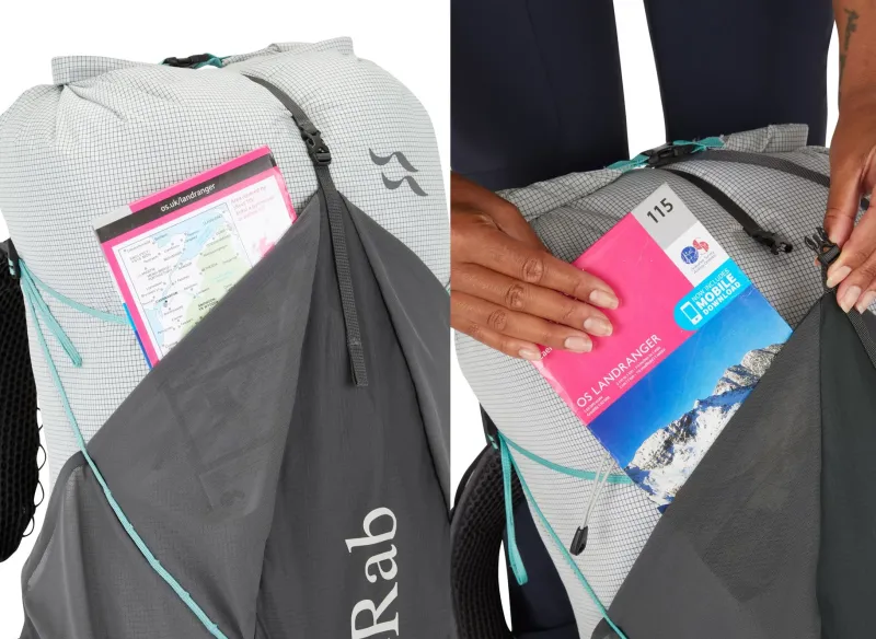 Rab Fast & Light Rucksacks And Vests-Womens Muon ND40 Rucksack - Pewter-Graphene