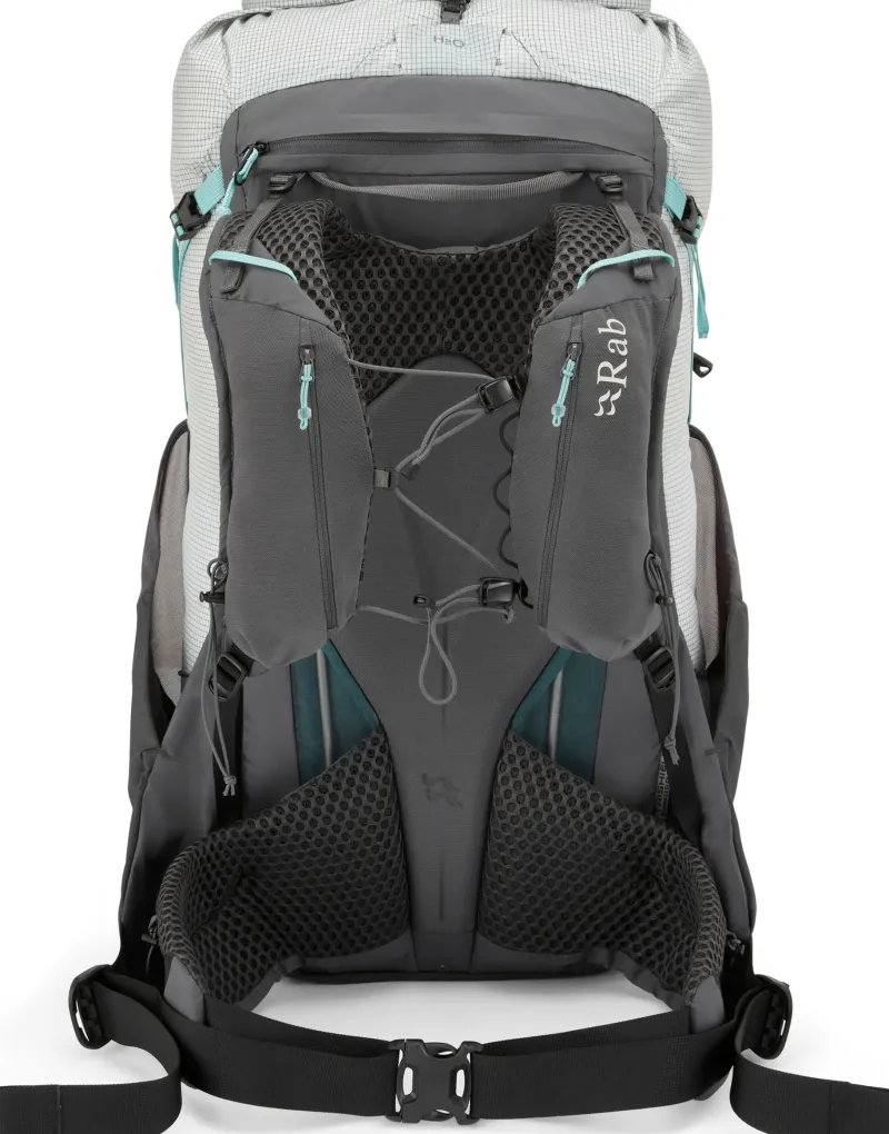 Rab Fast & Light Rucksacks And Vests-Womens Muon ND40 Rucksack - Pewter-Graphene