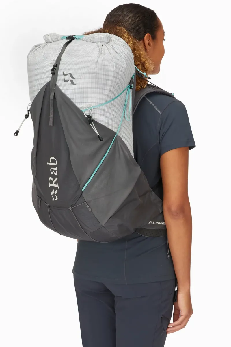 Rab Fast & Light Rucksacks And Vests-Womens Muon ND40 Rucksack - Pewter-Graphene