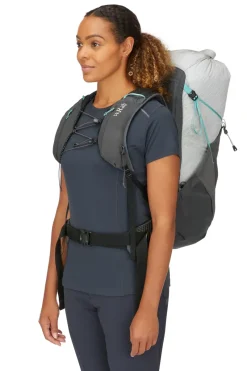 Rab Fast & Light Rucksacks And Vests-Womens Muon ND40 Rucksack - Pewter-Graphene