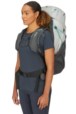 Rab Fast & Light Rucksacks And Vests-Womens Muon ND50 Rucksack - Pewter-Graphene
