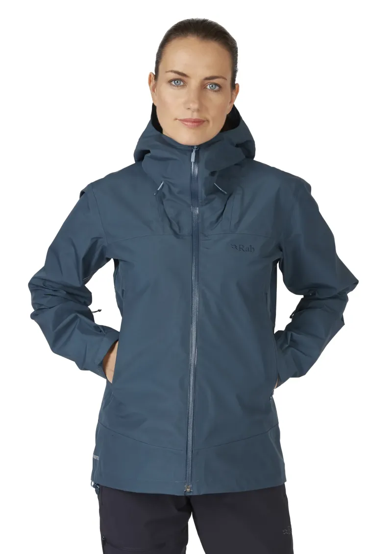Rab Waterproof Jackets-Womens Namche GTX Jacket - Orion Blue