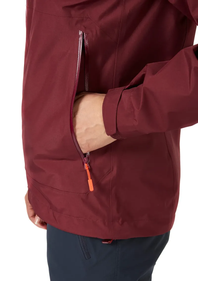 Rab Waterproof Jackets-Womens Namche Paclite Jacket - Deep Heather