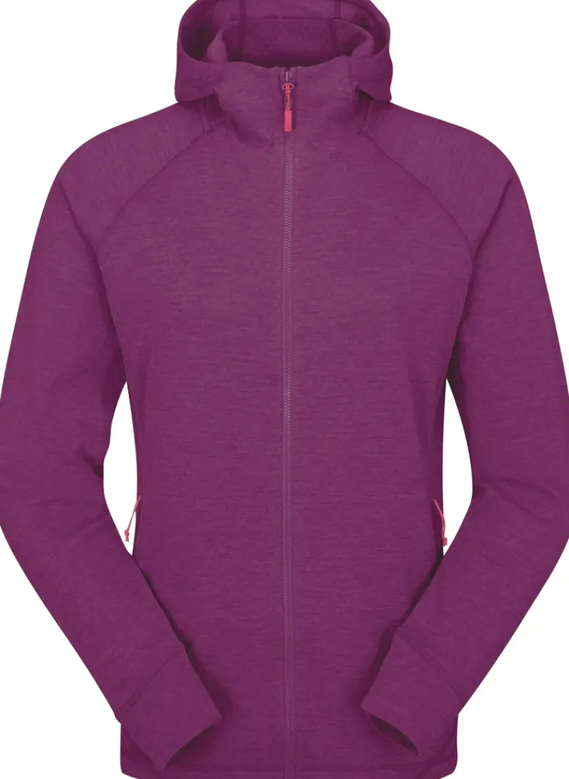 Rab Fleece & Mid Layer-Womens Nexus Hoody - Mulberry