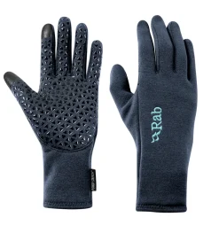 Rab Gloves-Womens Power Stretch Contact Grip Gloves - Deep Ink