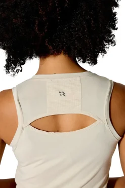 Rab T-Shirts & Baselayers-Womens Rivelin Crop Tank - Pebble