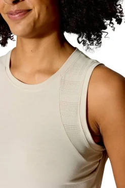 Rab T-Shirts & Baselayers-Womens Rivelin Crop Tank - Pebble