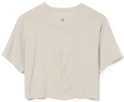 Rab T-Shirts & Baselayers-Womens Rivelin Crop Tee - Pebble